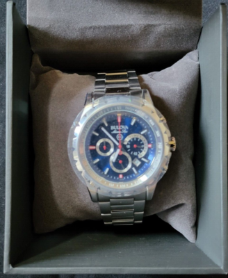 Bulova men's marine star stainless steel store chronograph watch