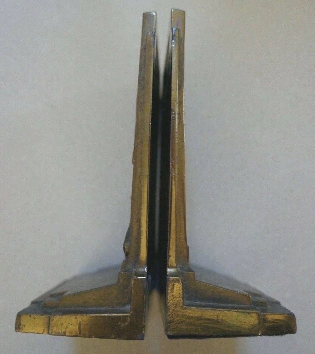 1925 Antique Rare DECO Bookends POMPEIAN 