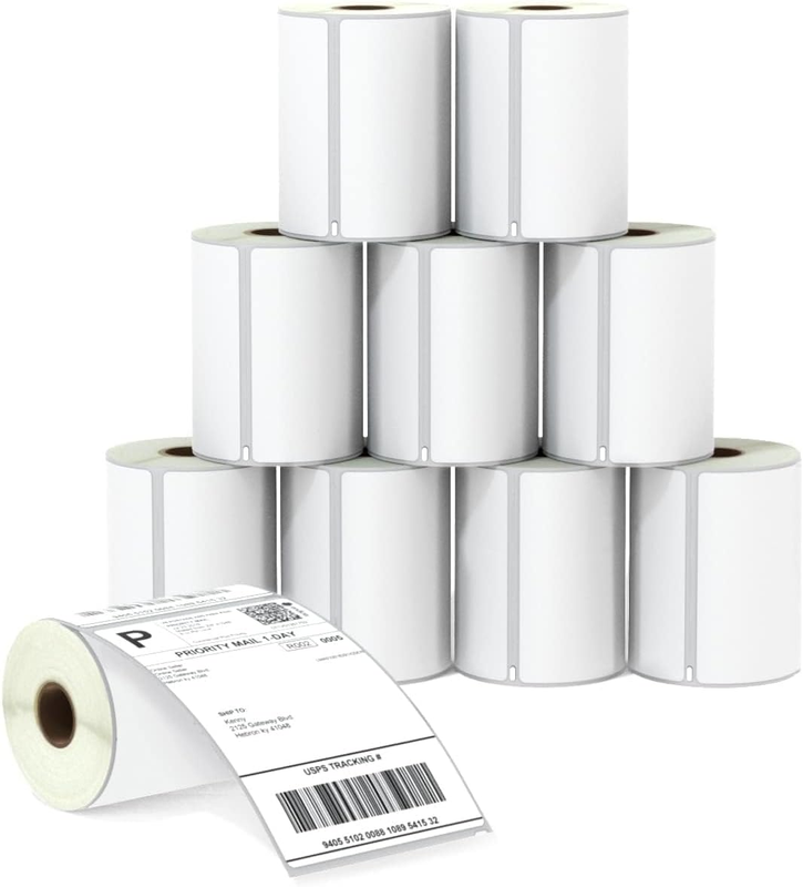 10 Rolls Dymo 1744907 Compatible 4XL Internet Postage Extra Large 4" X 6" Shippi