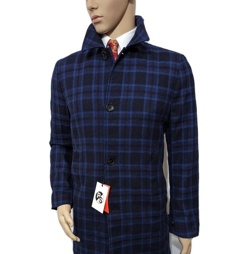 Pre-owned Paul Smith Ps  Mens Wool Check Slim Fit Epsom Overcoat Uk M , 38r Rrp £485 In Multicoloured