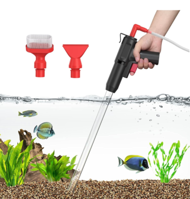 Aquarium Gravel Cleaner, 5 in 1 Fish Tank Siphon Vacuum Cleaning Tools