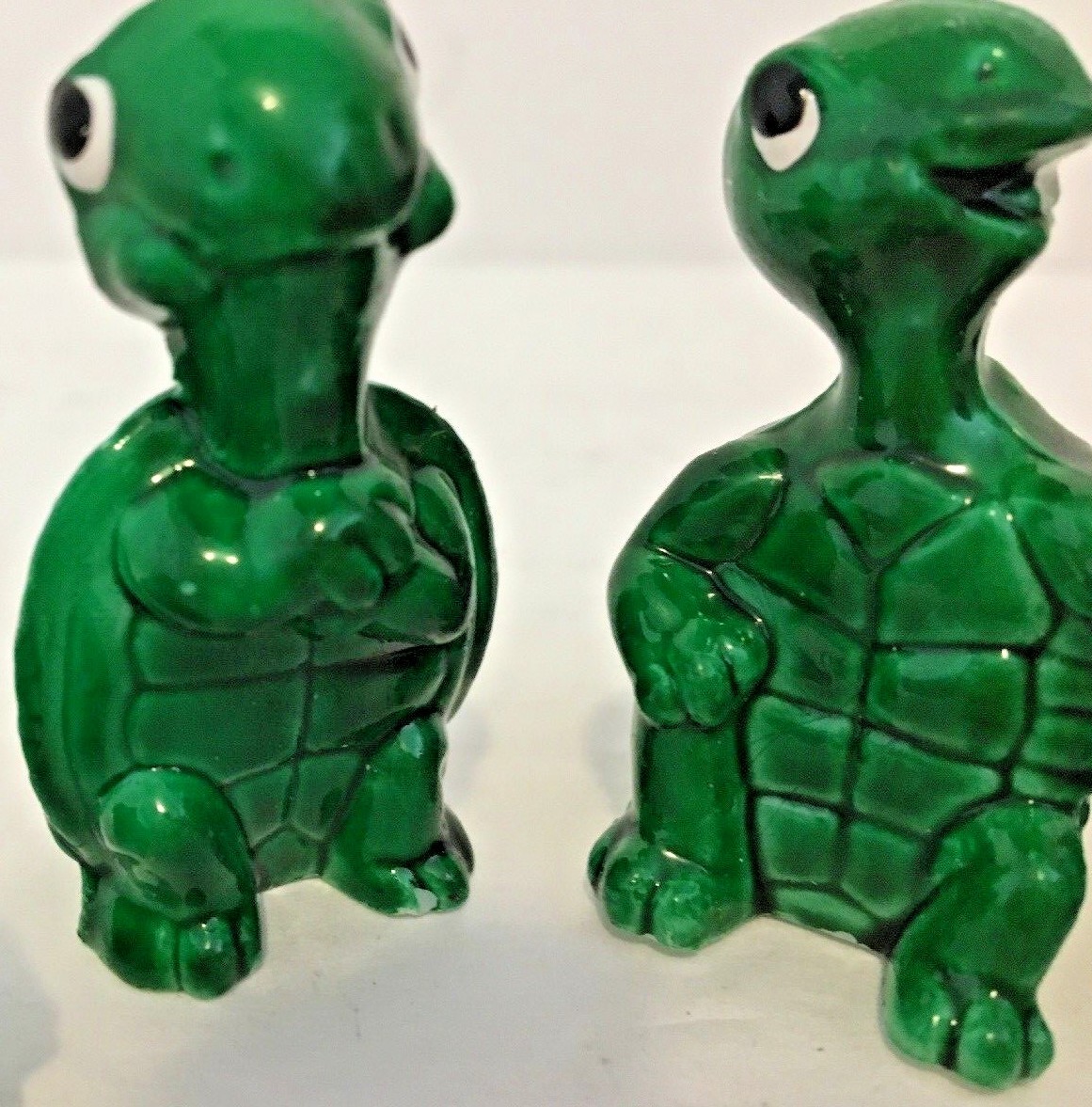 Pot Plant Ornaments 4 Turtles Comical Green Resin  Fish Bowl Potted Plant 1 1/2
