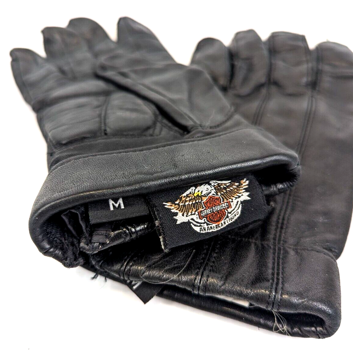 Harley Davidson Riding Gloves 98151-96VM Black Soft Leather Mens M Logo Closure | eBay Harley Davidson Riding Gloves 98151-96VM Black Soft Leather Mens M Logo Closure | eBay