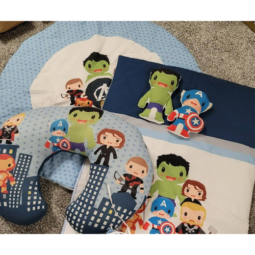 Nursery Bedding Crib Set Superhero Theme Baby Boy Bedroom