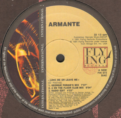 Rudoulpho - Sunday Afternoon/Touch Me - 1992 Atlantic Italy