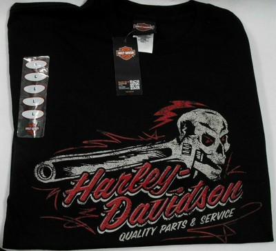 Harley-Davidson Men/'s Skull Long Sleeve Tee Black Gr XXL Herren Shirt Schwarz