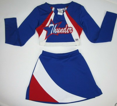 THUNDER All Star Cheerleader Uniform Outfit Halloween Costume 30