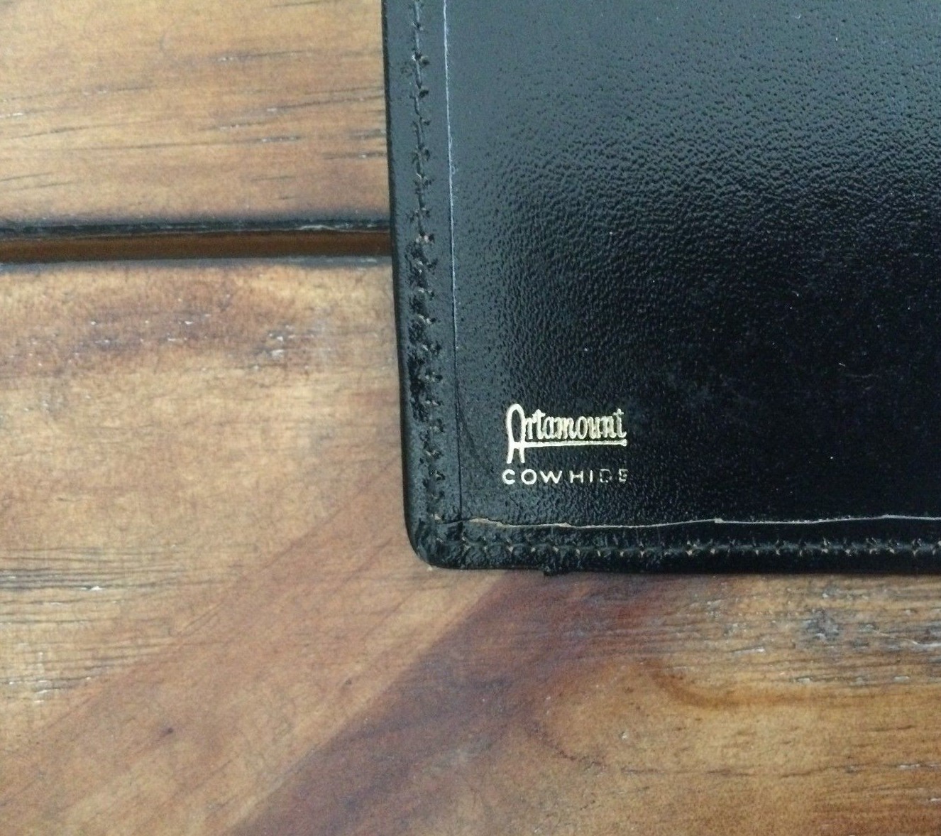 Vintage Passport/Wallet Artamount Black Cowhide