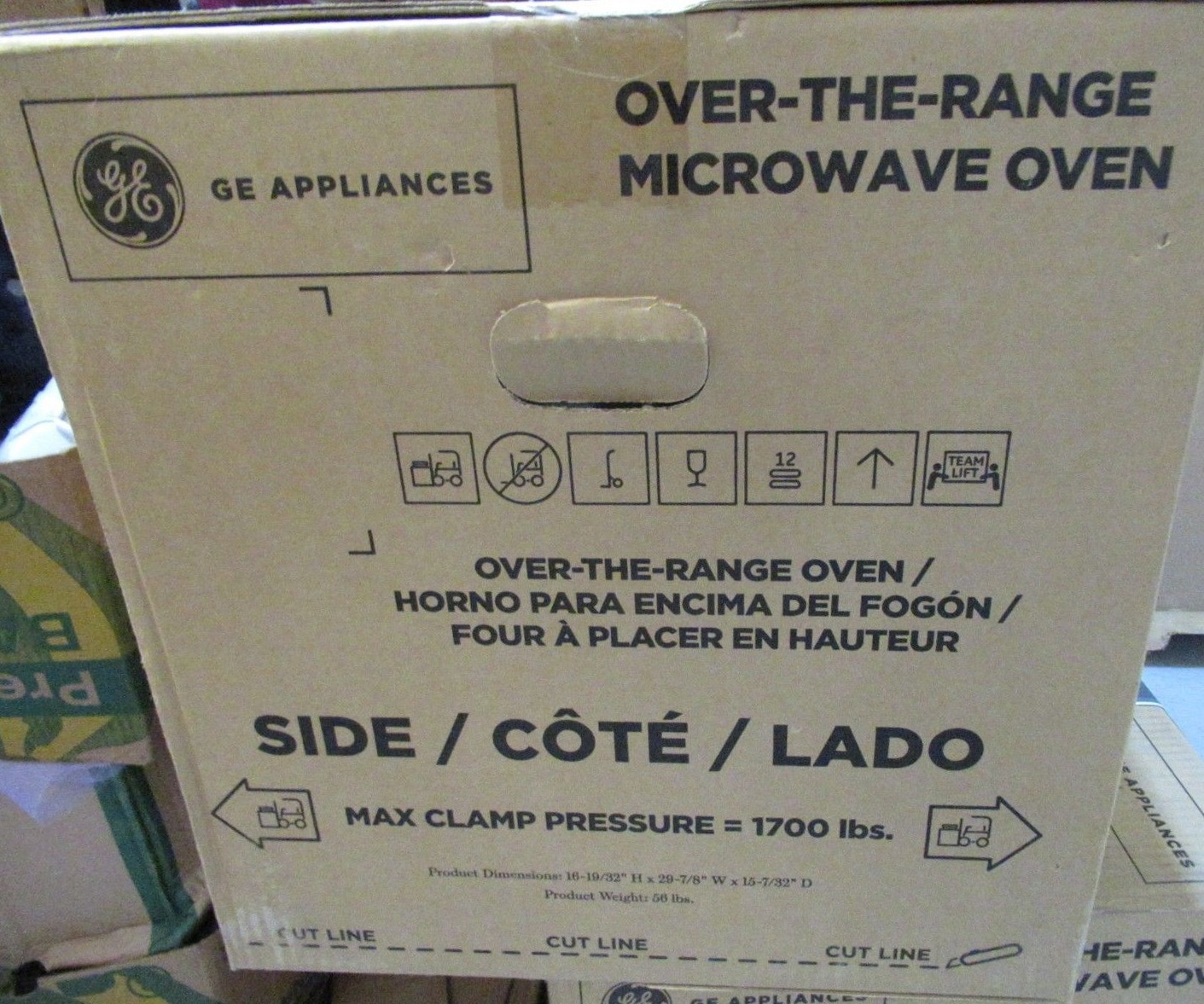 GE JVM6175SKSS Over the Range 1.7 cu. ft. Capacity Microwave Oven