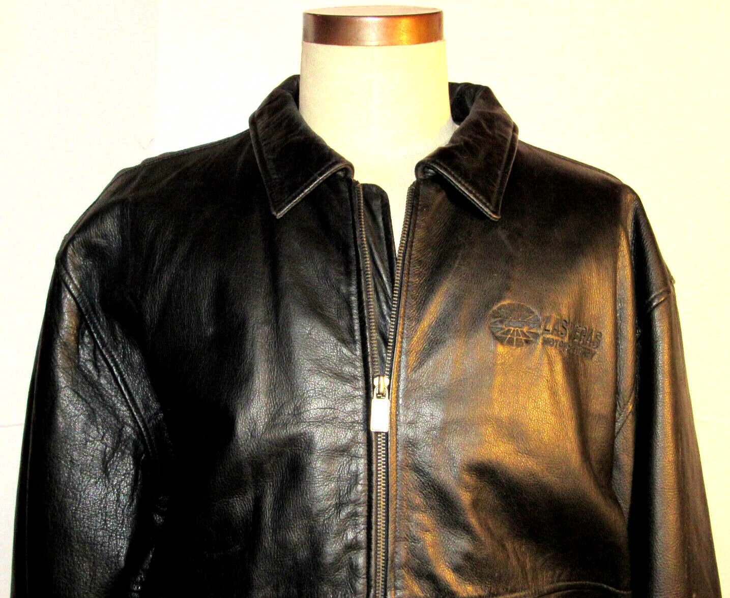 極美品 NAUTICA Vegan Leather Jacket 刺繍ロゴ XL 極美品 NAUTICA Vegan Leather Jacket 刺繍ロゴ XL