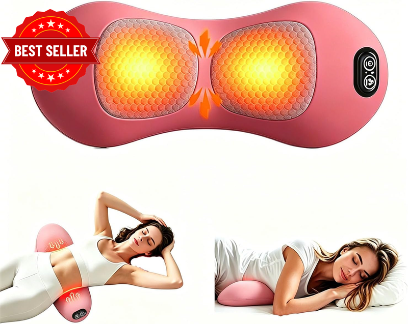3 in 1 Back Massager Pillow Smooth Spine Electric Triple Fusion Back Neck Massag