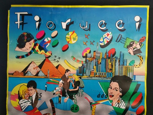 rare 1980 FIORUCCI New Wave Fashion Poster NYC, Milan, MEMPHIS era 80s