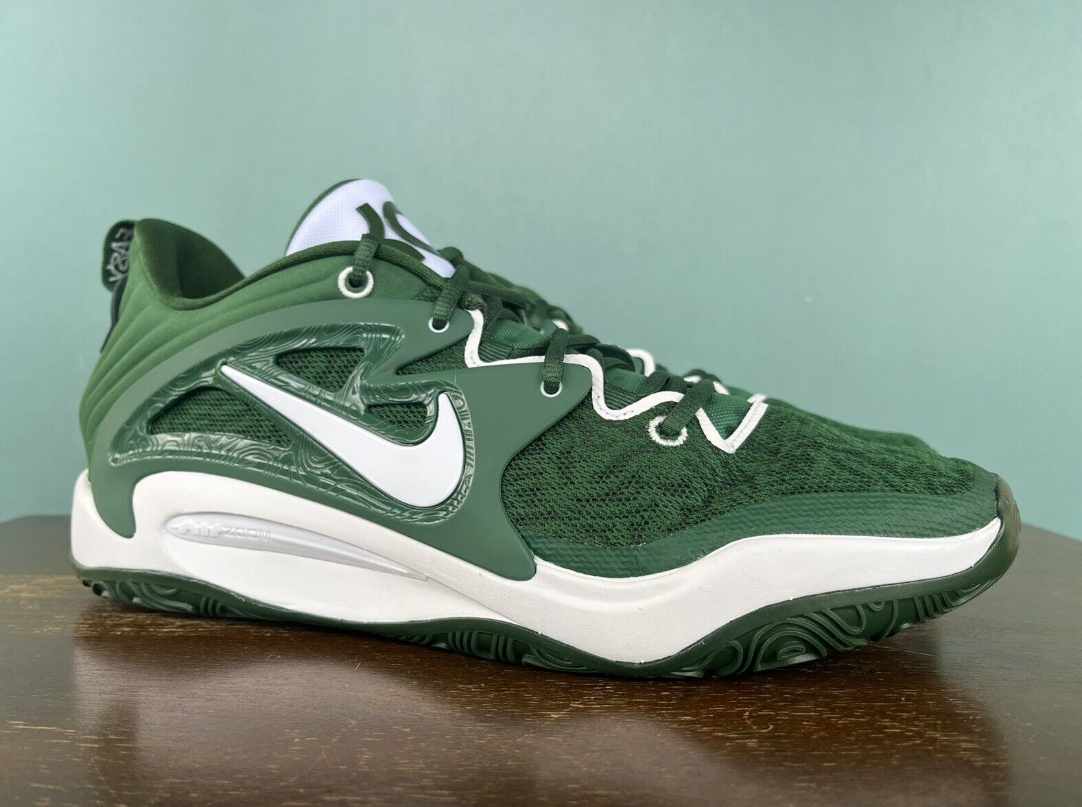 Nike KD 15 TB Promo Gorge Green Basketball Shoes Men's Size