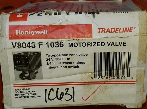 Honeywell V8043 F 1036 Motorized Valve