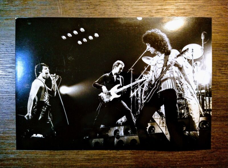 1978 Queen "We Will Rock You" TYPE 1 Original Photo Freddie Mercury By Schultz 