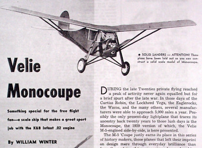 monocoupe rc airplane