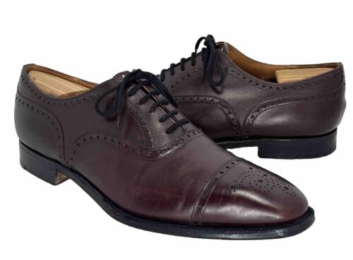 Church's Custom Grade Burgundy Leather Brogue Cap Toe Church's Custom Grade Burgundy Leather Brogue Cap Toe
