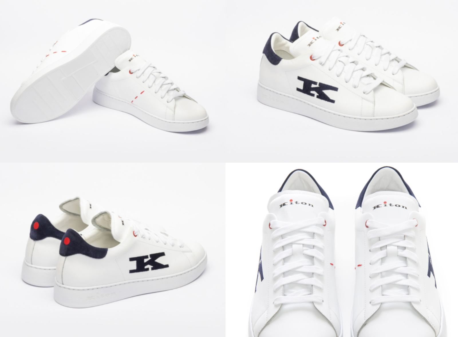 KITON KITON TOP-STITCHED K LOGO CIRO PAONE SNEAKERS RUNNERS SCHUHE SHOES TRAINERS 45