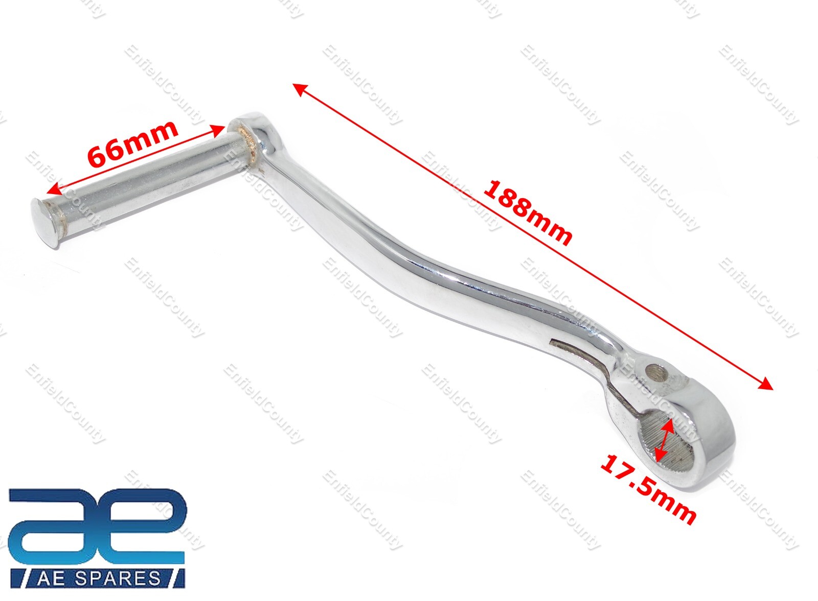 For BSA Bantam Kickstart Kick Start Lever Steel Chrome Plated 
