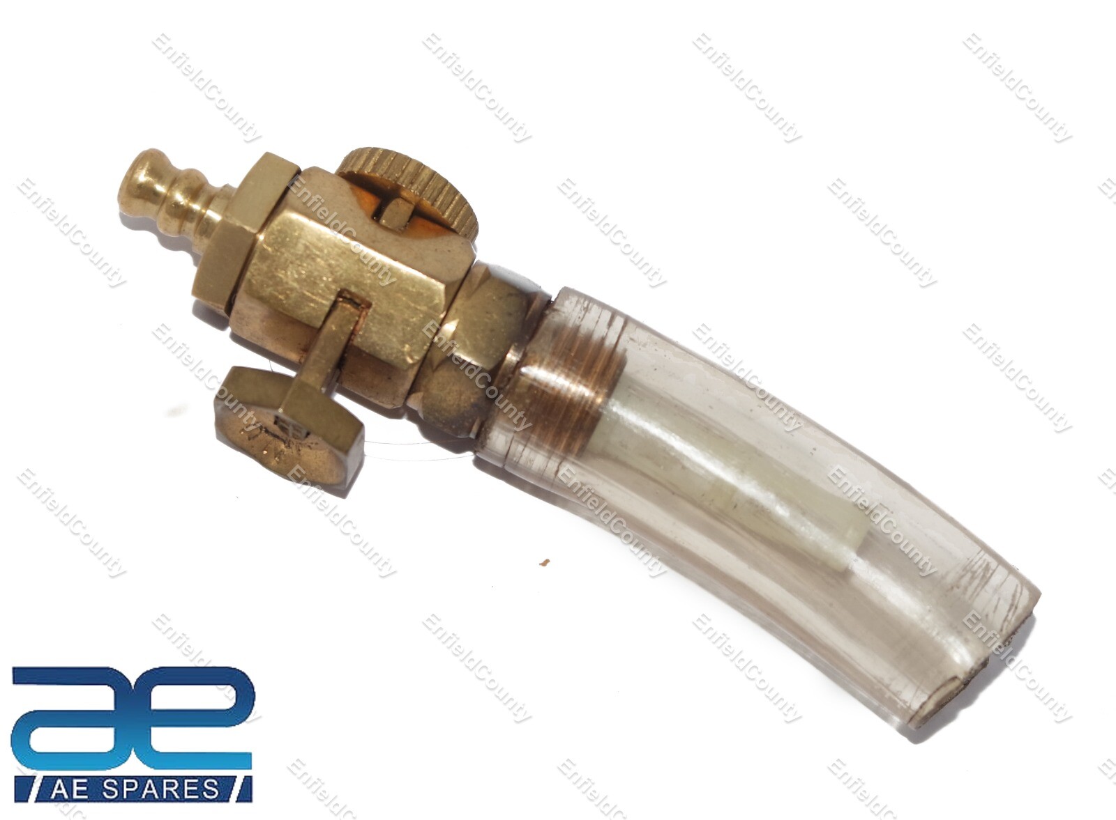 For Norton Triumph BSA AJS Fuel Petrol Gas Tank Brass Tap Golden 