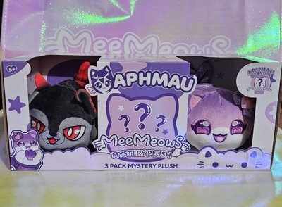 3 Pack Rare Ultima Aaron Mermaid Aphmau Cat Sparkle Ed Meemeows plush New Kitty