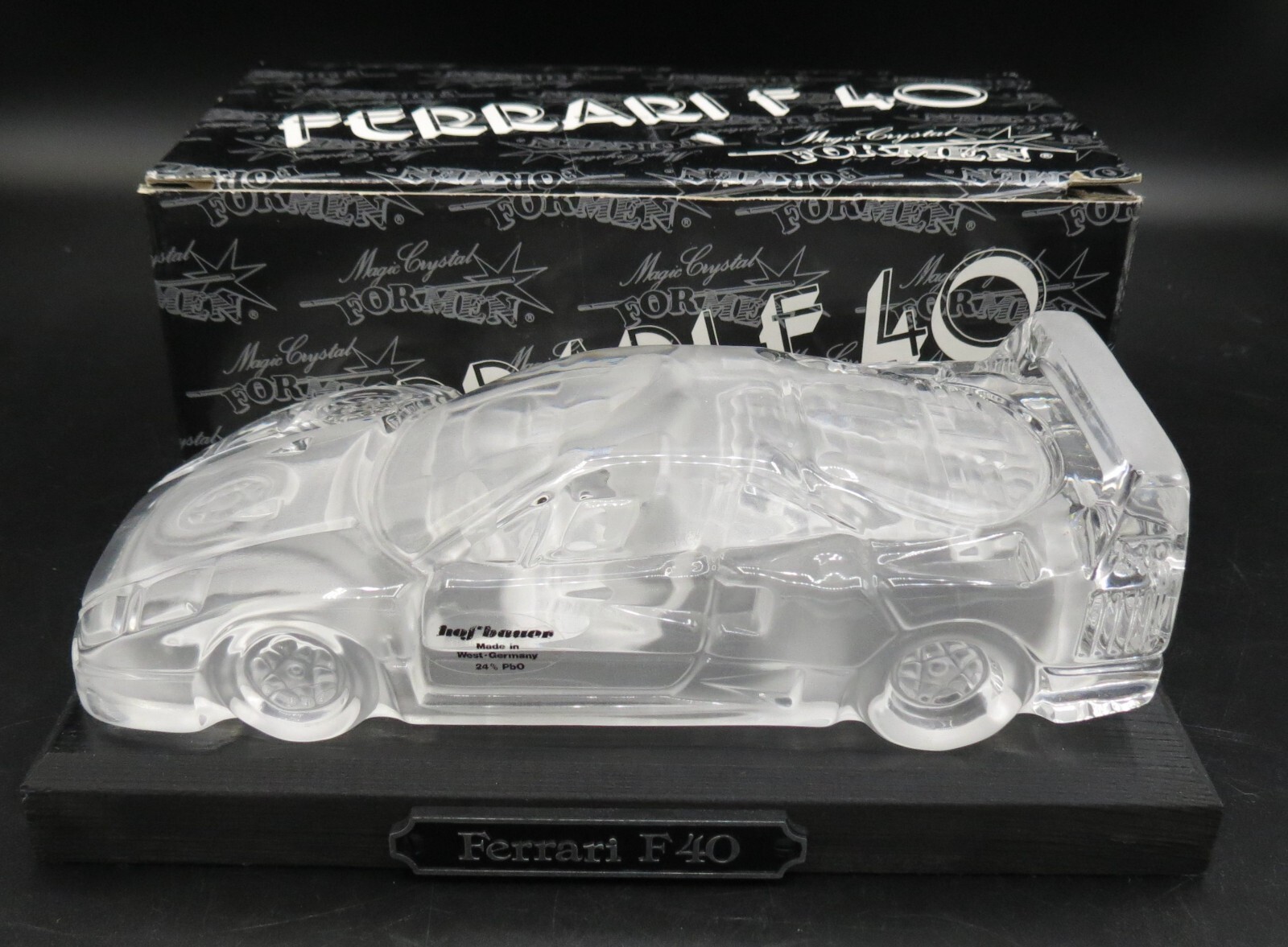 フェラーリ F40 クリスタルオブジェ 西ドイツ製 hofbauer社 F40