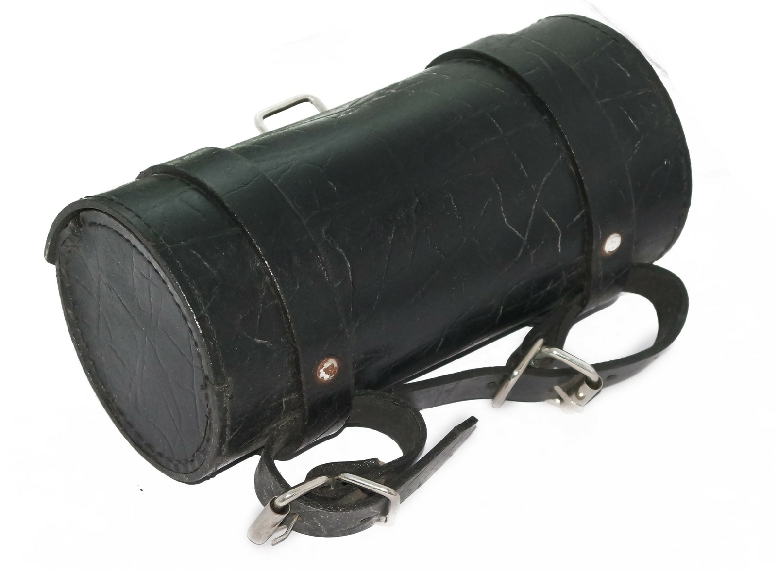 Universal Fork Bag For Royal Enfield Triumph BSA Tool Round Saddlebag 