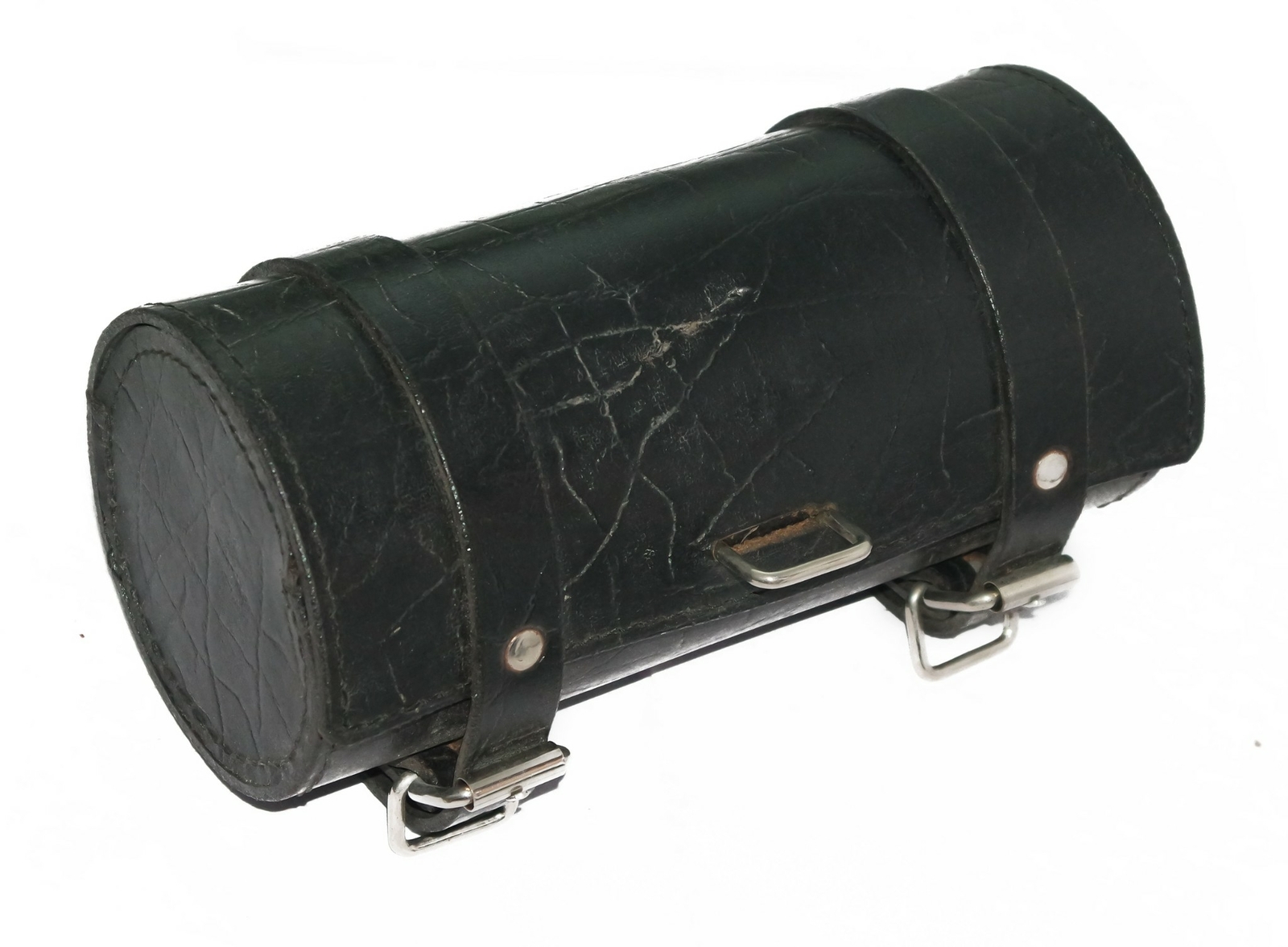 Universal Fork Bag For Royal Enfield Triumph BSA Tool Round Saddlebag 