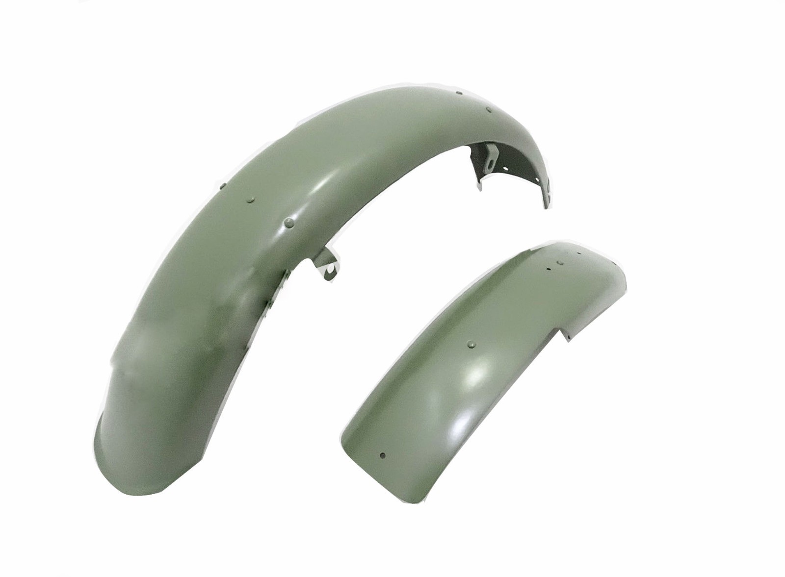 Matchless G3l Ajs 16m Military Model Green Painted Mudguard Set With Stays 