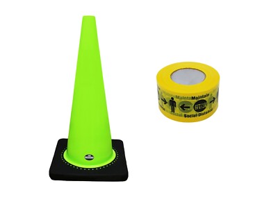 RK-Safety 28'' Orange Traffic Safety Cone, Black Base with High-Visibility Pandem