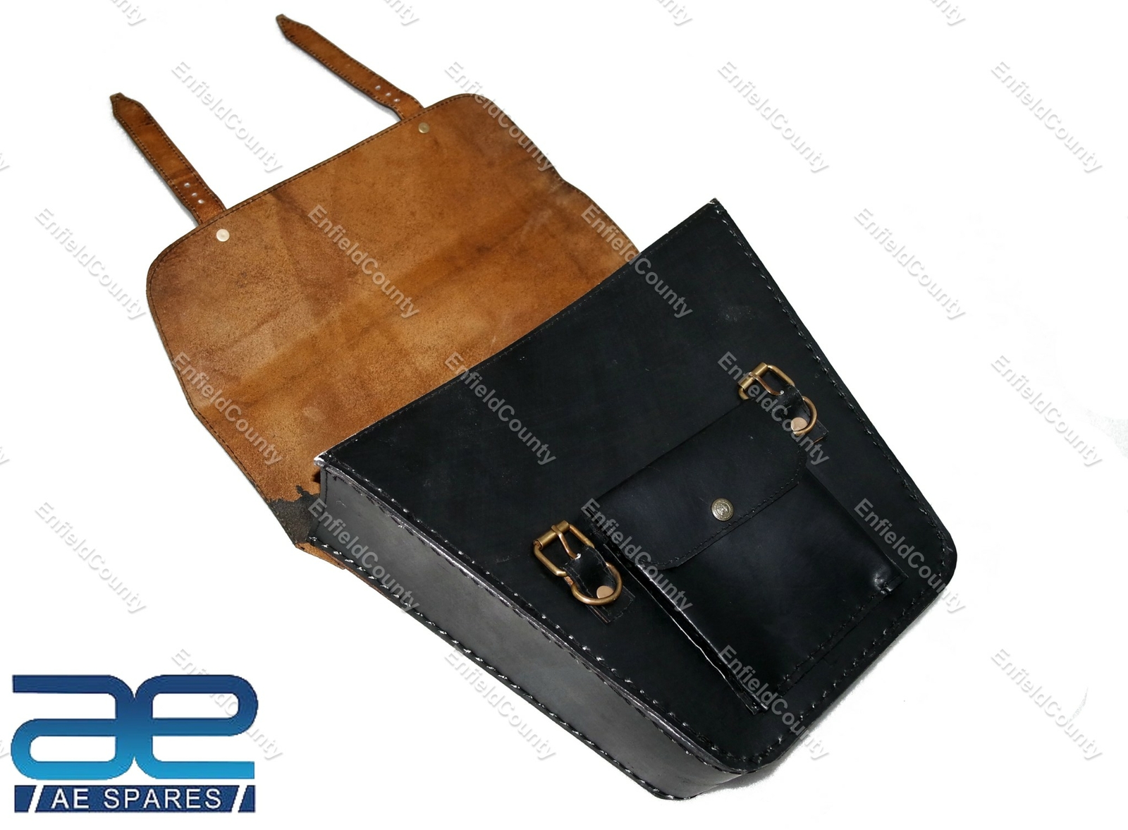 For Royal Enfield Interceptor 650 Continental GT 650 Pannier Leather Bag