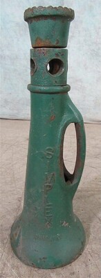 VINTAGE SIMPLEX 1-1/2 X 12 CAST IRON RAILROAD SCREW JACK 16'' HIGH