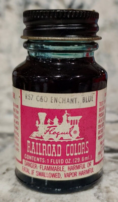 FLOQUIL RAILROAD COLORS MODEL PAINT - 1oz - R57 C & O ENCHANTMENT BLUE