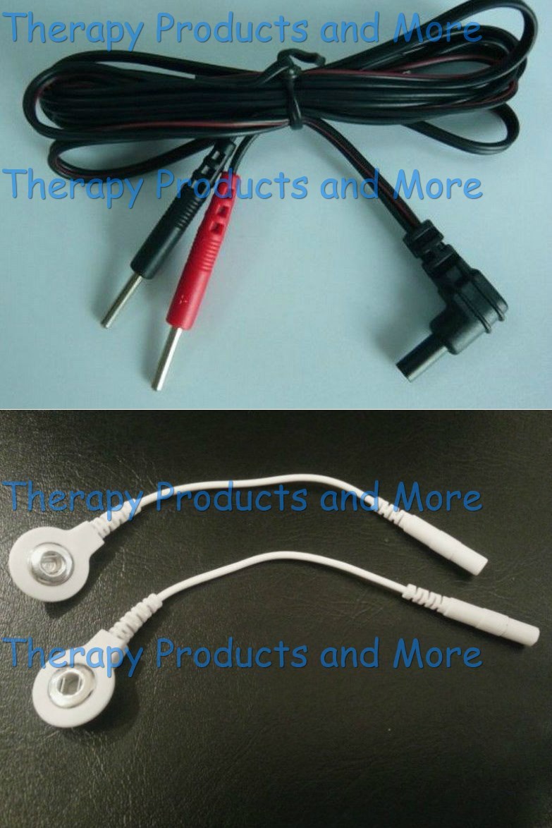 Electrode Massage Adapter Cables for Pulse Massager-Use your S...