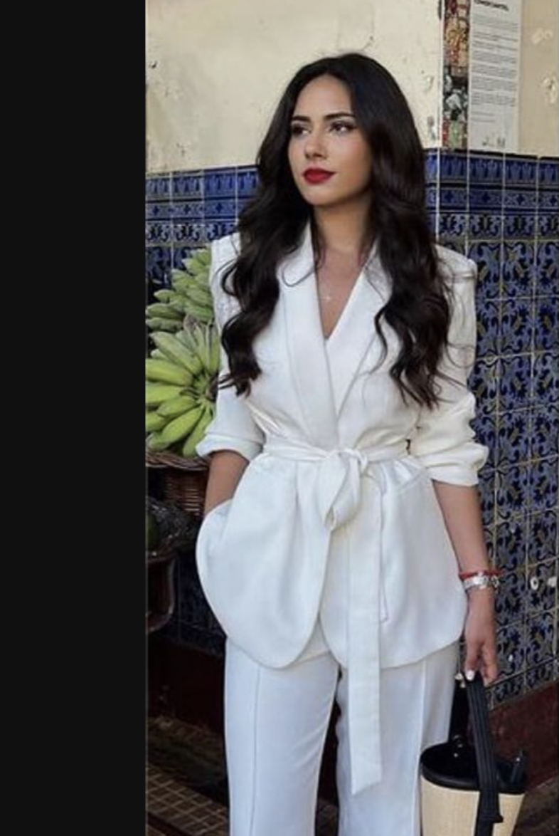 ZARA NEW WOMAN BELTED TUXEDO JACKET ZW COLLECTION Ecru 2635 ZARA NEW WOMAN BELTED TUXEDO JACKET ZW COLLECTION Ecru 2635