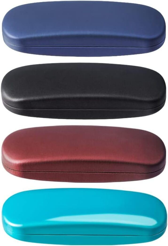 Eyeglasses Case,(4 Piece) Unisex Hard Shell Eyeglasses Cases Protective Case for