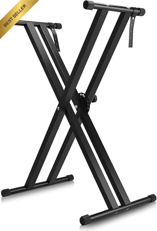 Height Adjustable Keyboard Stand with Quick Release Mechanism - Double X Foldabl