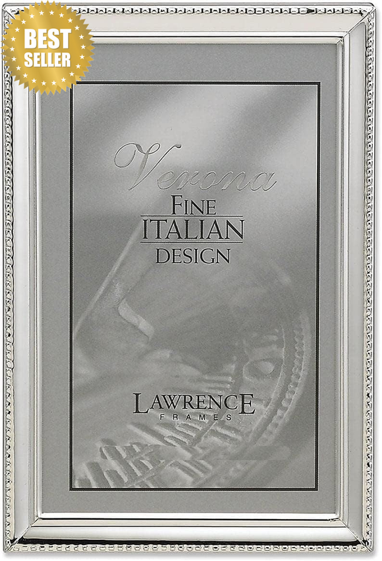 Frames 11682 Polished Silver Plate 8 by 12-Inch Picture Frame, Bead Border Desig