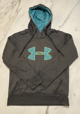under Armour cold gear hoodie women s size small gray Pullover s