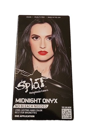 Splat Rebellious Colors Midnight Onyx no Bleach  needed 1 application 2pk
