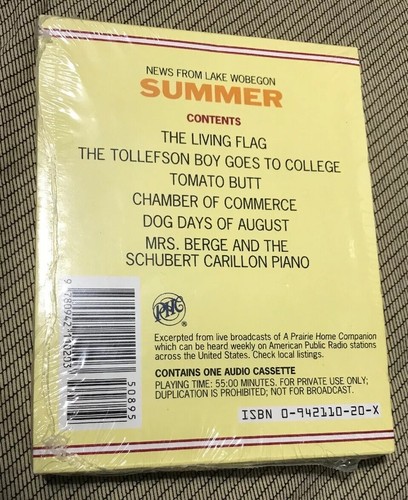 News from Lake Wobegon Summer Garrison Keillor Stories one audio cassette