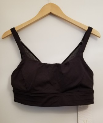 Lululemon Infinite Motion Bra NWT SZ 10 BLK Black Luxtreme