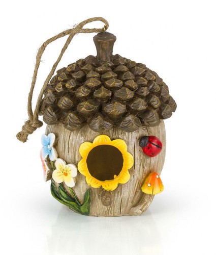 Acorn Cottage Decorative Hand-Painted Bird House