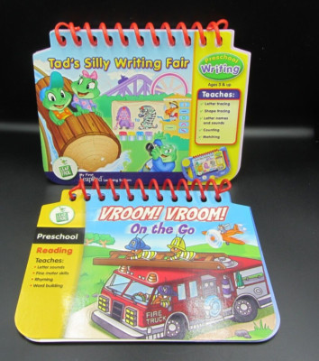 Leap Frog 1st LeapPad Books ONLY NO Cartridges Vroom Tad's Silly Writing Fair