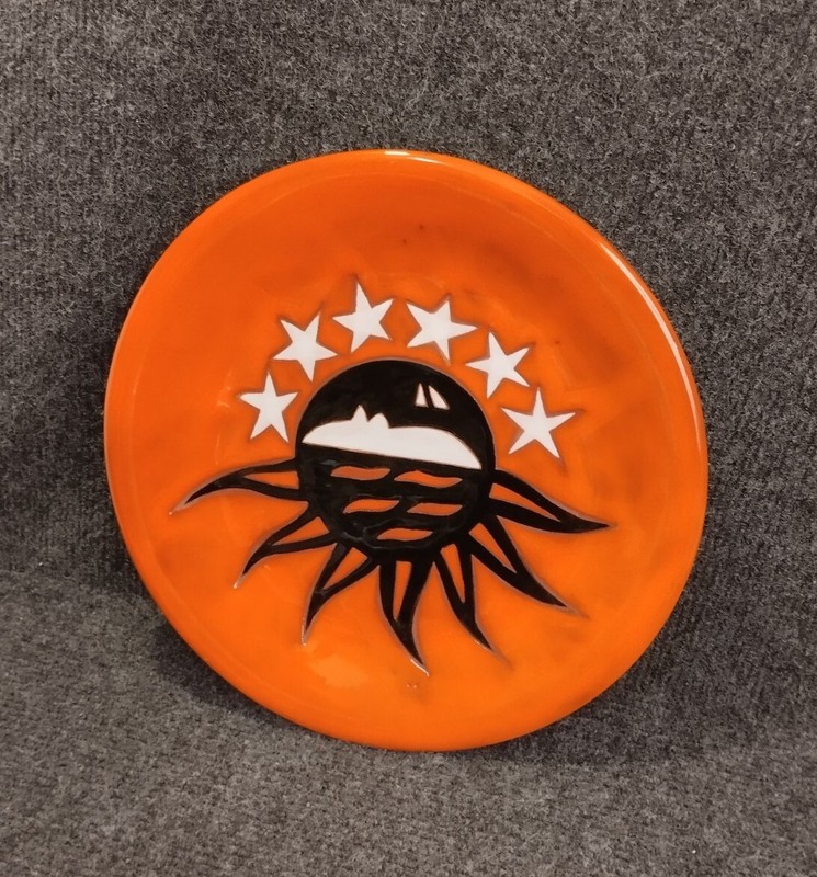 Belle Assiette Jean Picart Le Doux Sant Vicens Ã©Toiles Soleil Rayonnant 25cm