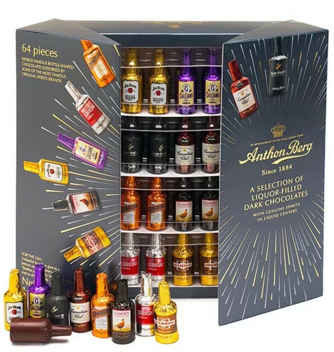 2021 Expire Stock 64 pcs Anthon Berg A Selection of Liquor Filled Dark Chocolate eBay