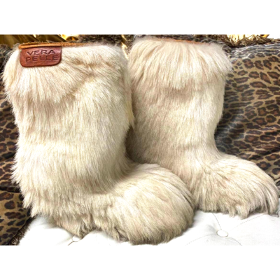 long goat hair boots