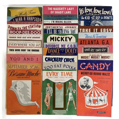 1940s Sheet Music Candy