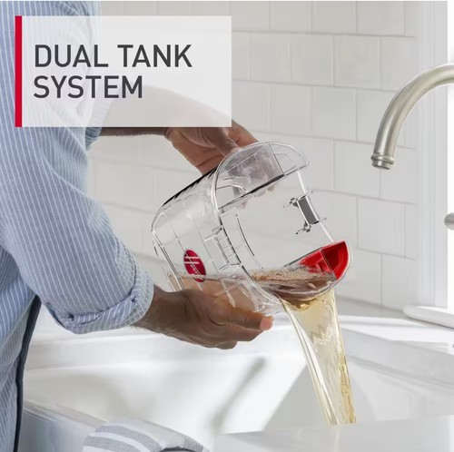 Hoover Dual Spin Pet Upright Carpet Cleaner Machine - White NEW