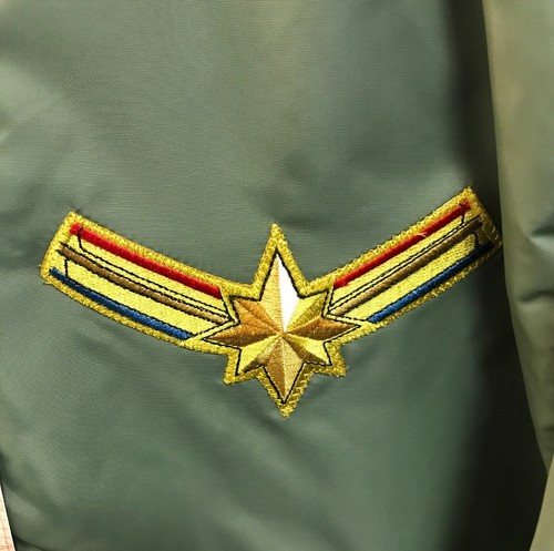 CAPTAIN MARVEL - CREW JACKET - XL - FLIGHT JACKET - NEW